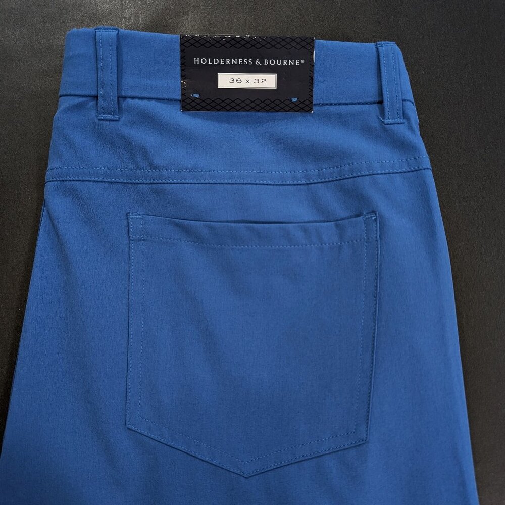 $165 Holderness & Bourne Men's Size 36x32 The Parker Pant Maidstone Blue